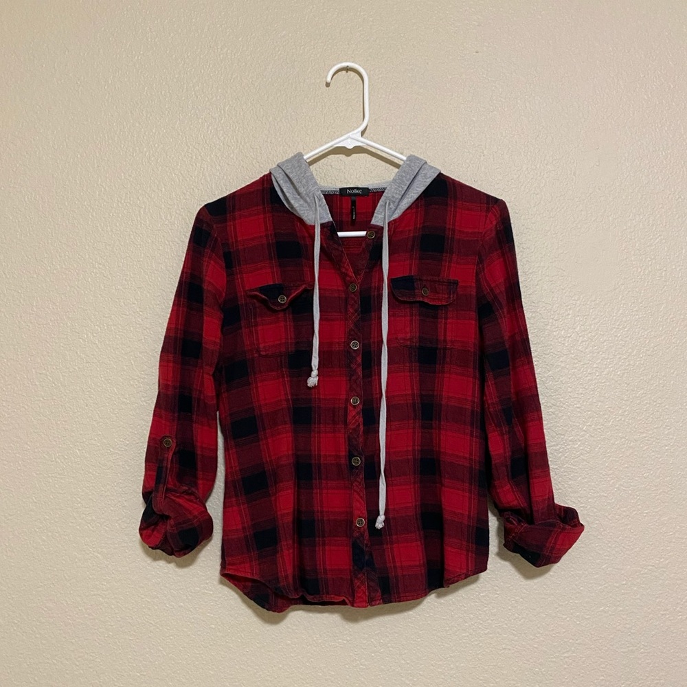 Pacsun hooded flannel
